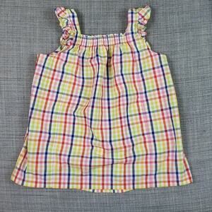 hanna‎ Andersson kid's top plaid size 140cm/10 US